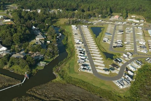 DSC03610- Planned marina in residential canal at Fowl River
