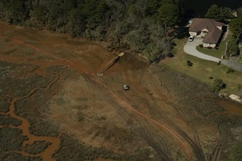 DSC02700- Fowl River hydraulic sediment placement